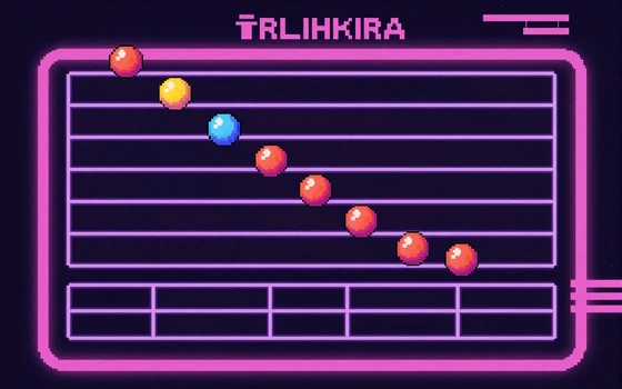 Plinko Crash Game mit fallendem Ball durch Stifte und Multiplikator-Slots