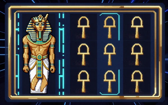 Book of Dead Slot mit &auml;gyptischem Pharao-Thema im Pixel-Art-Stil bei XON Casino