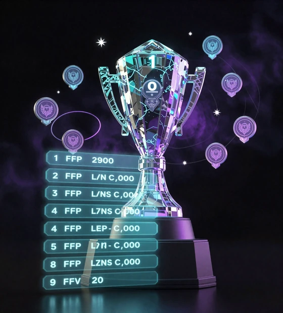 XON Casino Treueprogramm mit 20 Leveln und leuchtender Cyberpunk-Troph&auml;e